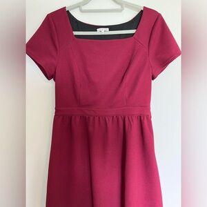 Lace & Mesh red dress